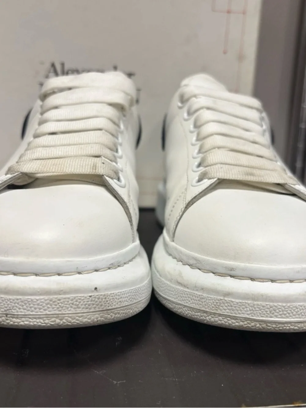 alexander mcqueen sneakers navy glitter sz 40
